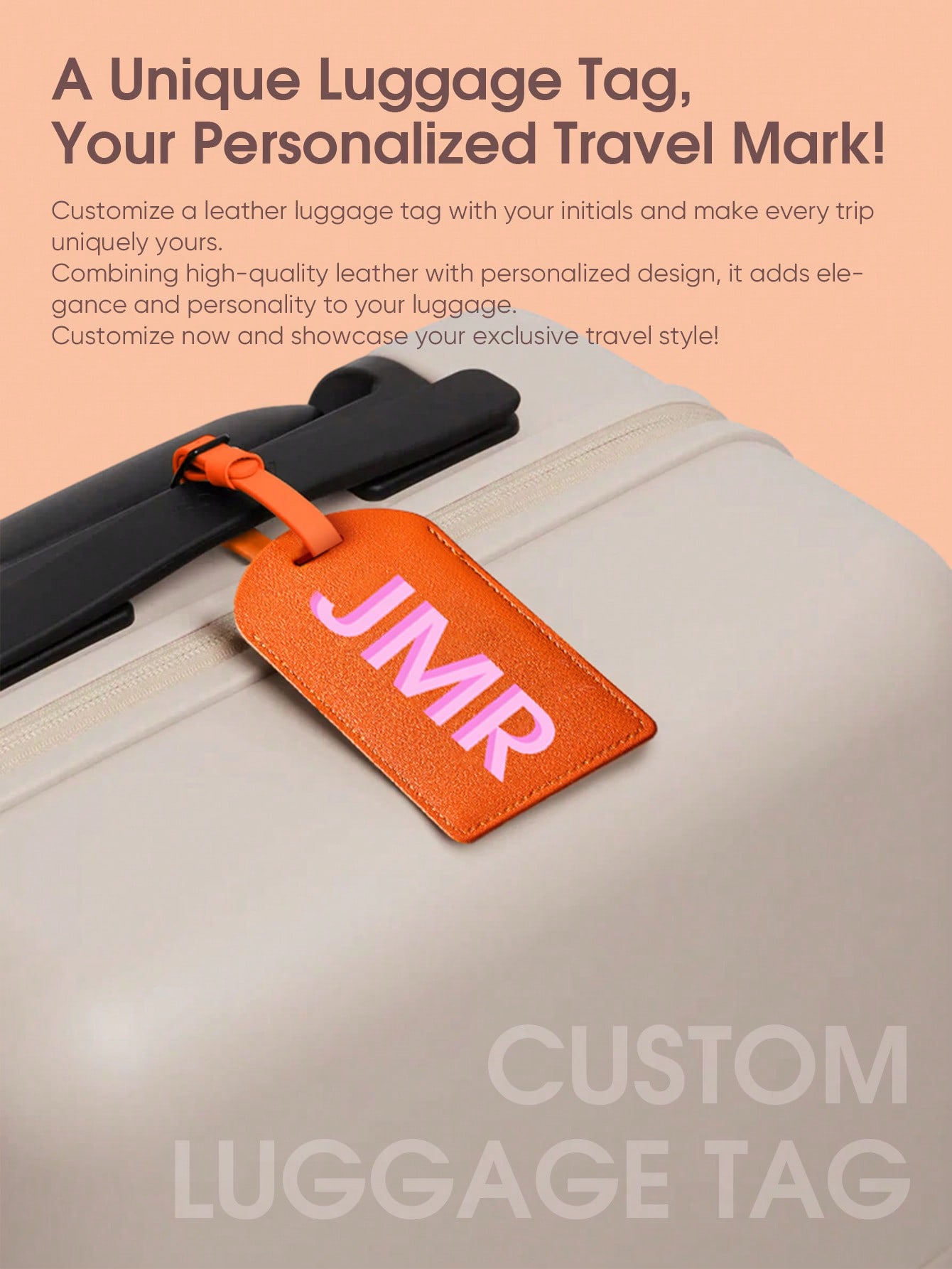 Personalized Initial Luggage T - Leather Briefcase ulasan dan harga