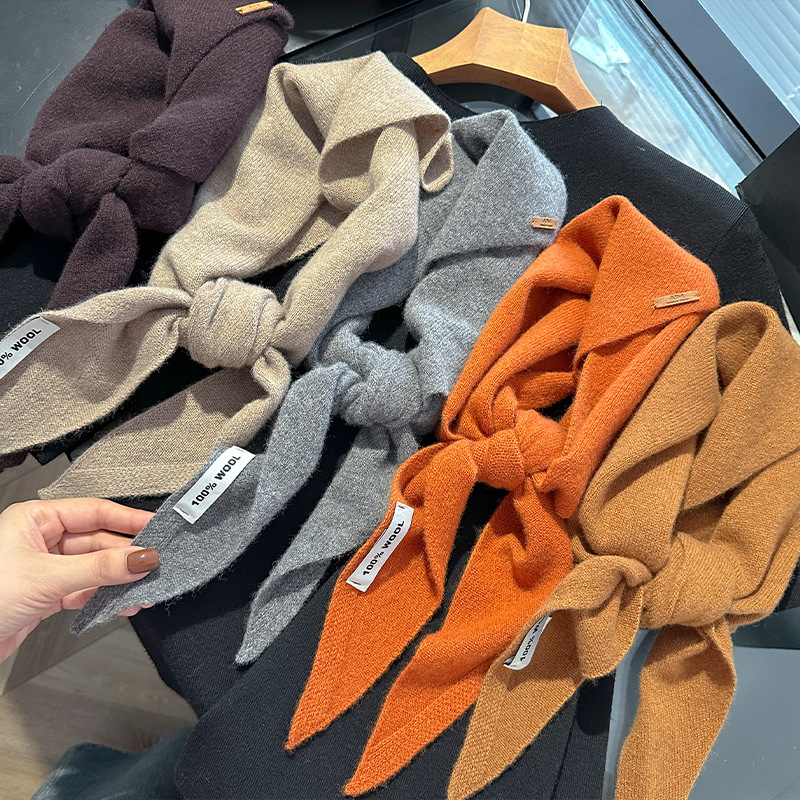Knitted Scarf Women 100% Wool  - Cashmere Scarf ulasan dan harga