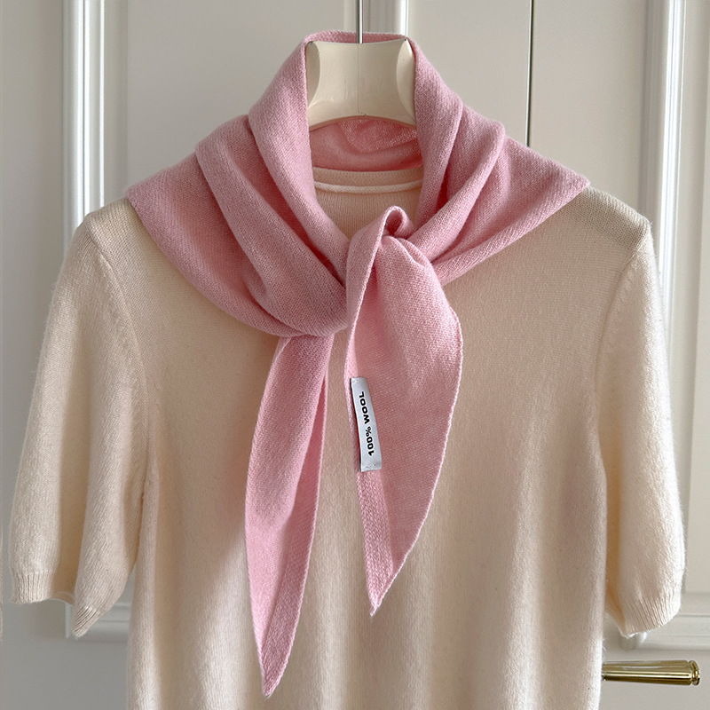 Knitted Scarf Women 100% Wool  - Cashmere Scarf ulasan dan harga