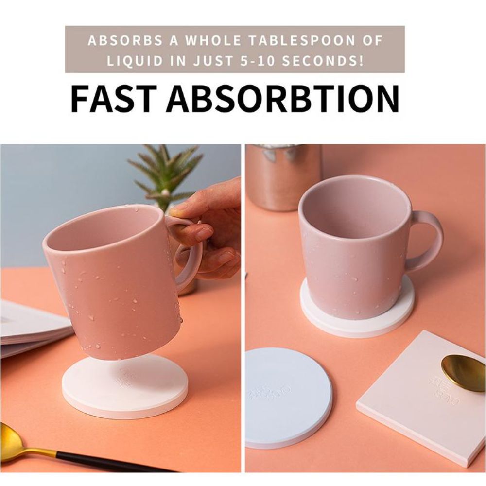 New Quick Drying Diatomite Coa - Marble Coaster Set ulasan dan harga