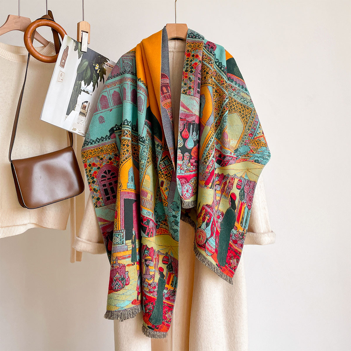 Women Imitation Cashmere Scarf - Cashmere Scarf ulasan dan harga