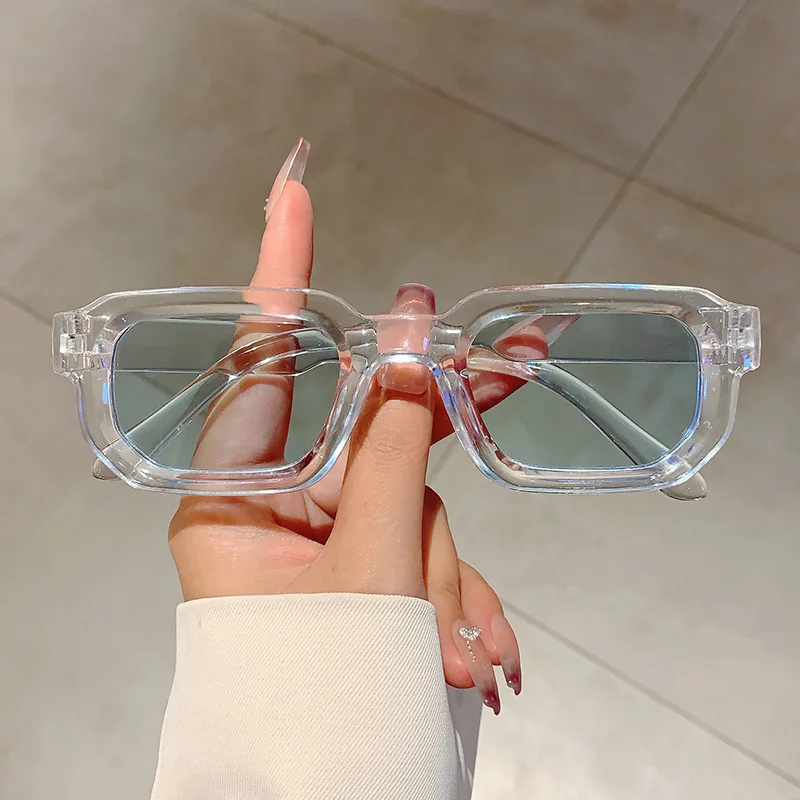 Vintage Rectangle Frame Sungla - Designer Sunglasses ulasan dan harga