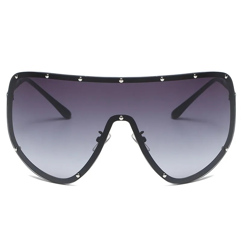 New Lntegrated Oversized Oval  - Sunglasses Uv400 ulasan dan harga