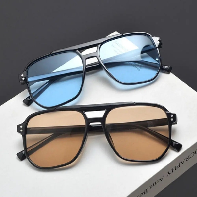 Square Frame Sunglasses Anti-U - Sunglasses Uv400 ulasan dan harga