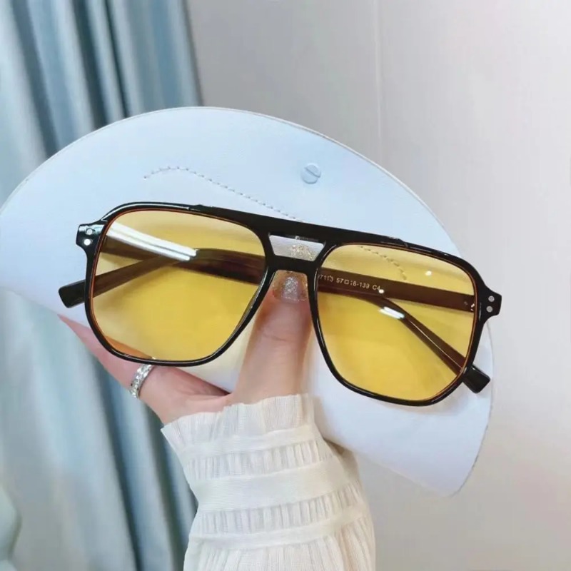 Square Frame Sunglasses Anti-U - Sunglasses Uv400 ulasan dan harga