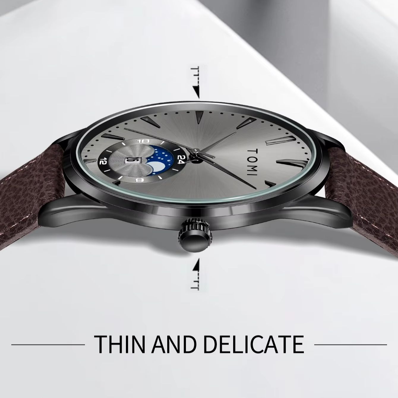 TOMI 2Pcs Men's Watch Gift Set - Luxury Gift Set ulasan dan harga
