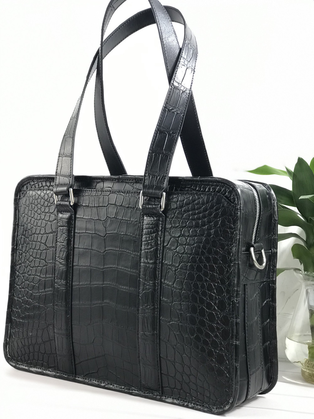 New Crocodile Leather Laptop B - Leather Briefcase ulasan dan harga