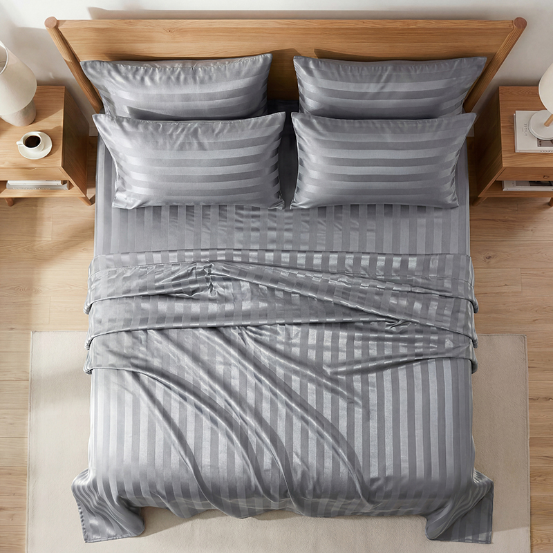 Wrinkle Resistant Striped Sati - Silk Pillowcase ulasan dan harga
